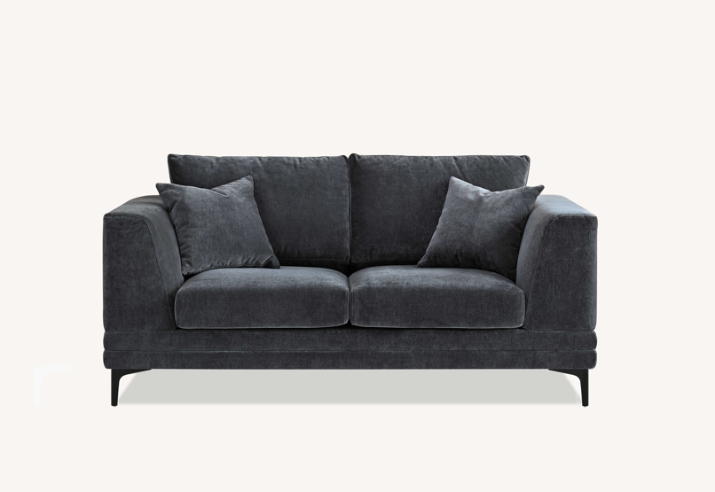 Lenox  Rust Orange Velvet Sofa