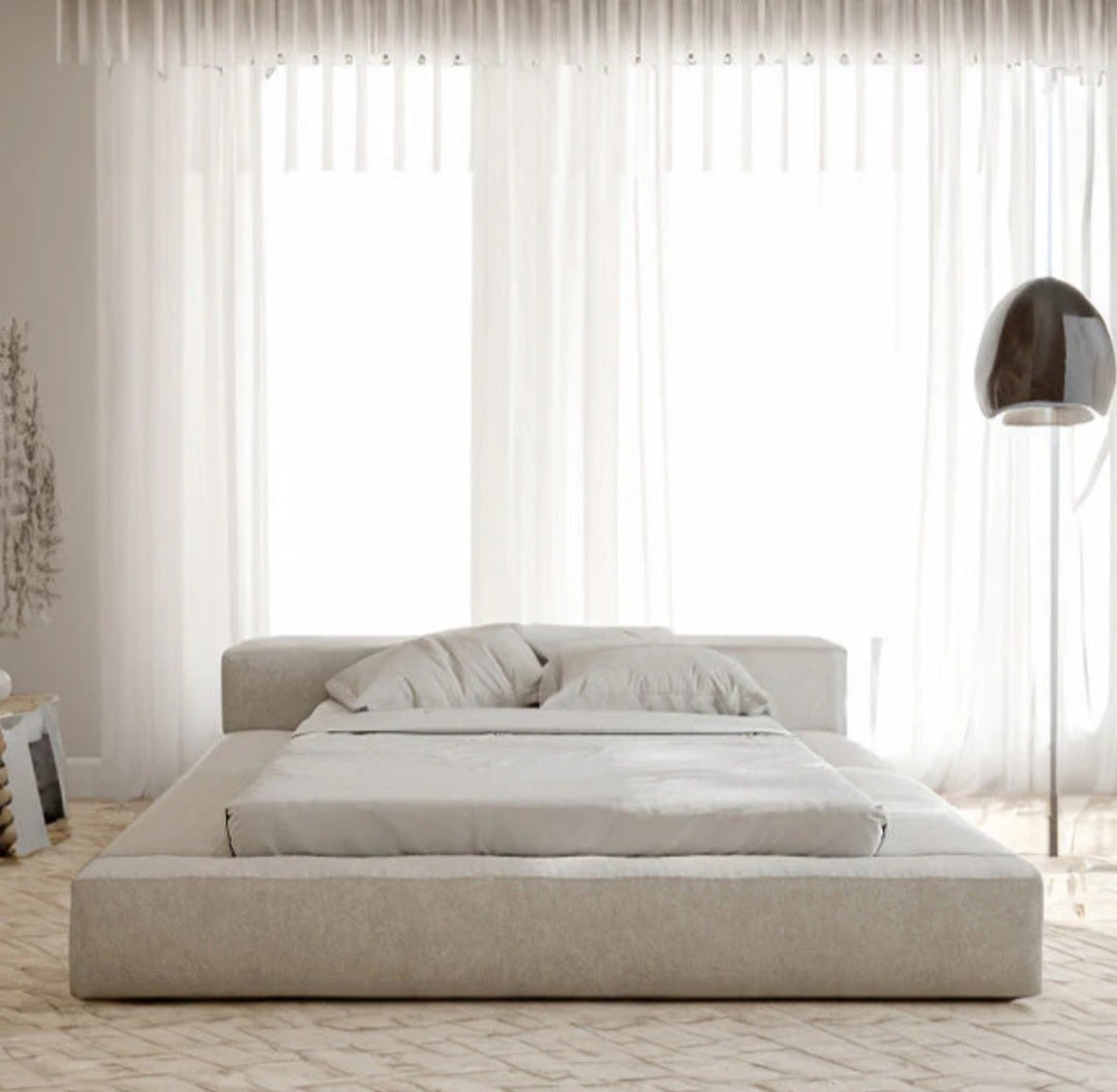 Manhattan Plain Platform Bed Low Headboard | Modern Minimalist Design