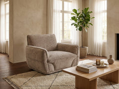 Angelo Beige Armchair upholstered fabric sofa