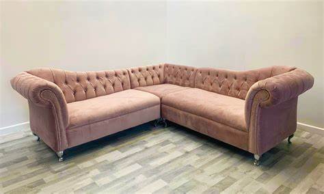 Stella Curved arm Sofa Chaise lounge Velvet Baroque Style