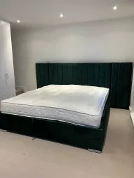 Raphael Extra Wide Panel Bed – Luxury Upholstered Bed Frame