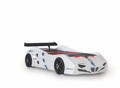 Children's Ferrari Car Bed | Sports Car Toddler Bed Frame White Red
