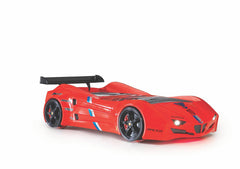 Children's Ferrari Car Bed | Sports Car Toddler Bed Frame White Red