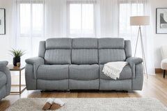 Linden Grey Fabric Electric Recliner Sofa 2 seat 3 seat armchair