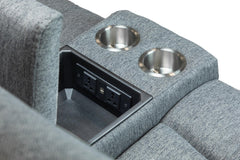 Linden Grey Fabric Electric Recliner Sofa 2 seat 3 seat armchair