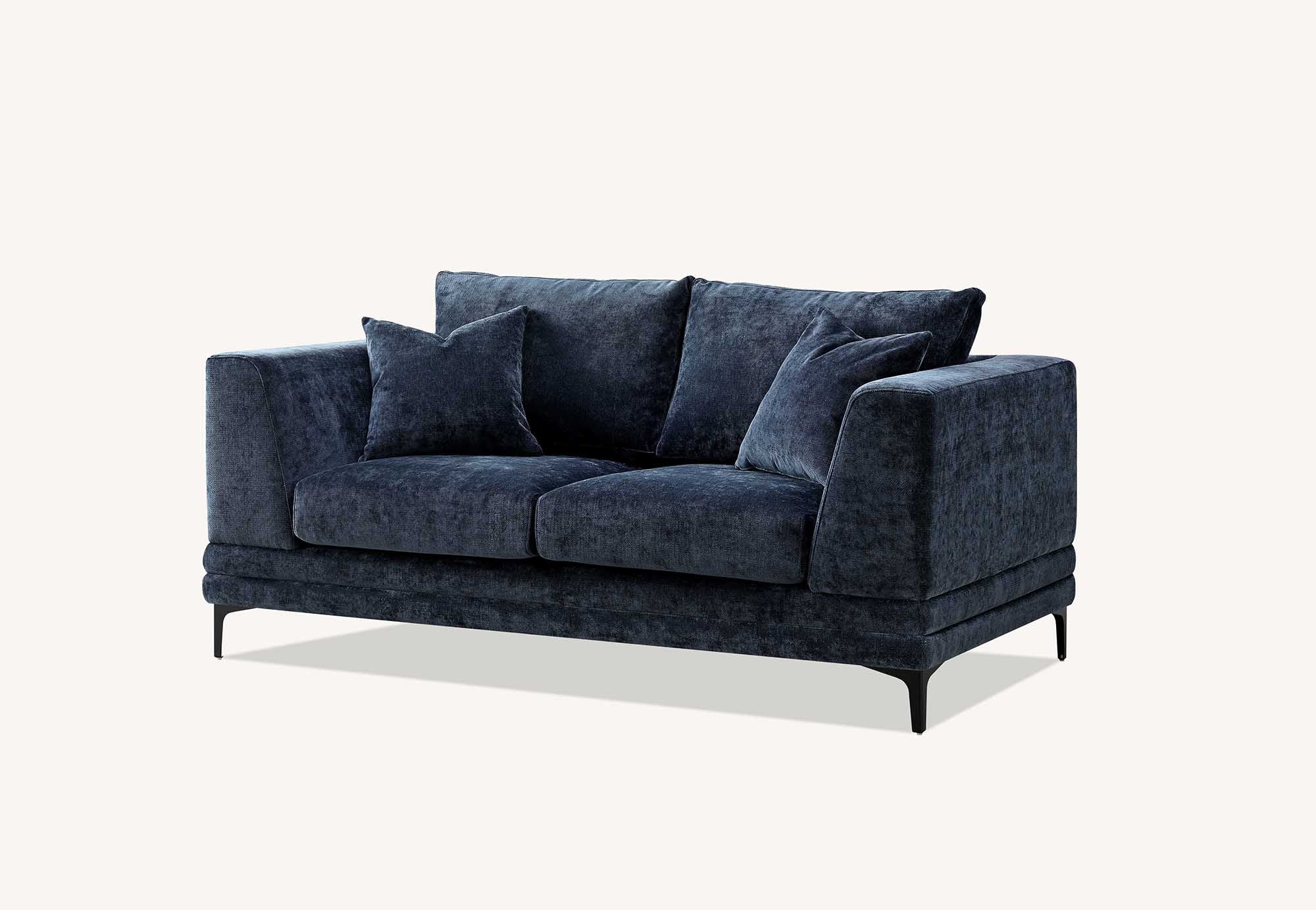 Lenox  Rust Orange Velvet Sofa