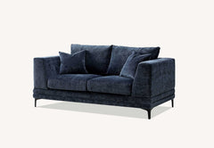 Lenox  Rust Orange Velvet Sofa