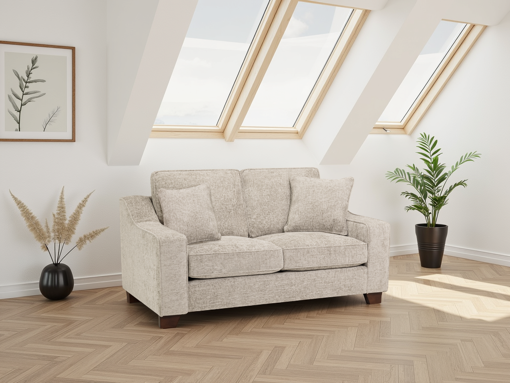 Nebraska Sofa Stone 2 Seater