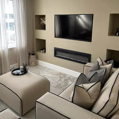 Sloane Merino 2-Tone Modular Sofa | Custom Contrast Piping | Velvet & Linen Options