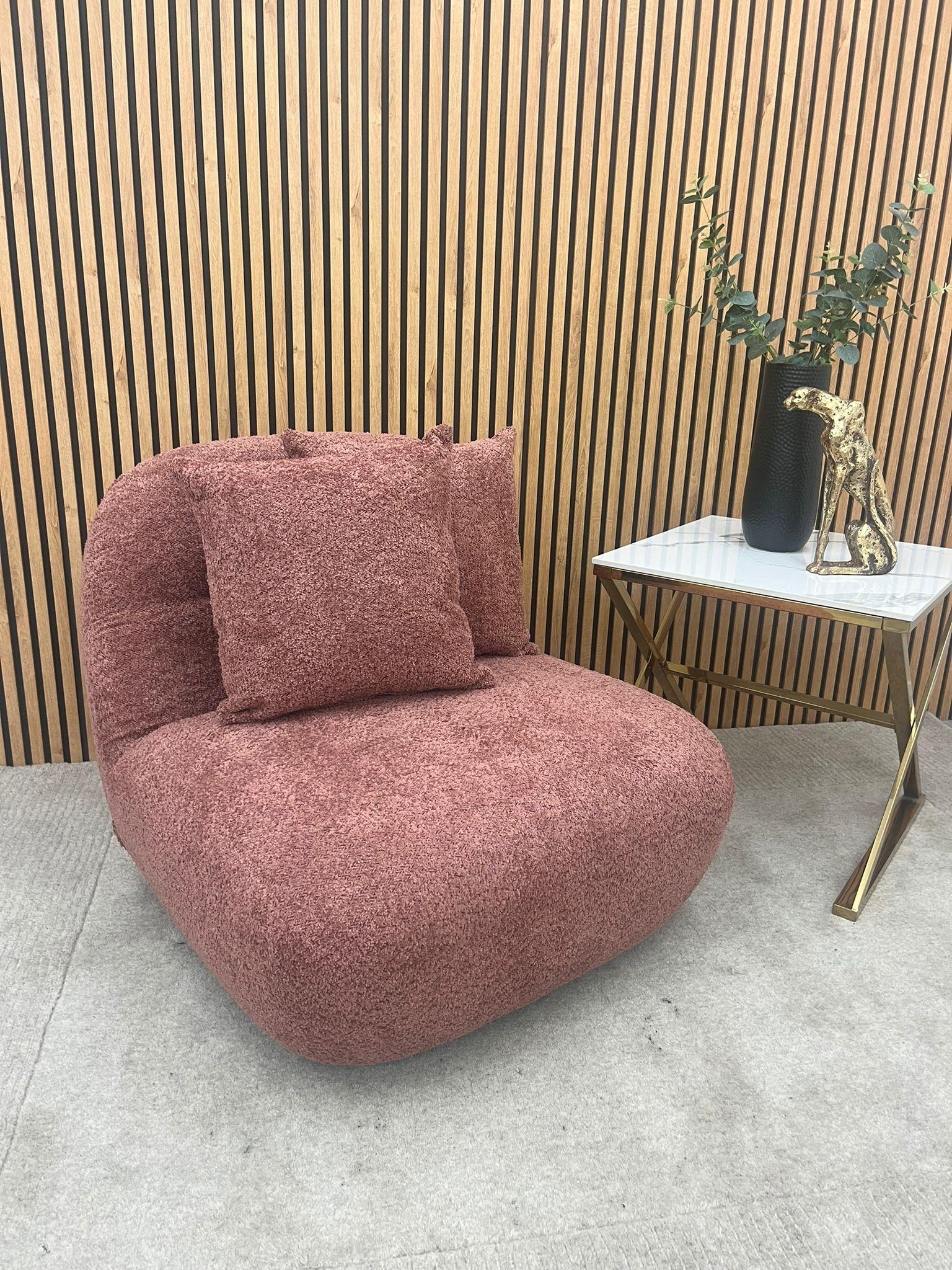 Miami Boucle Swivel Accent  Chair