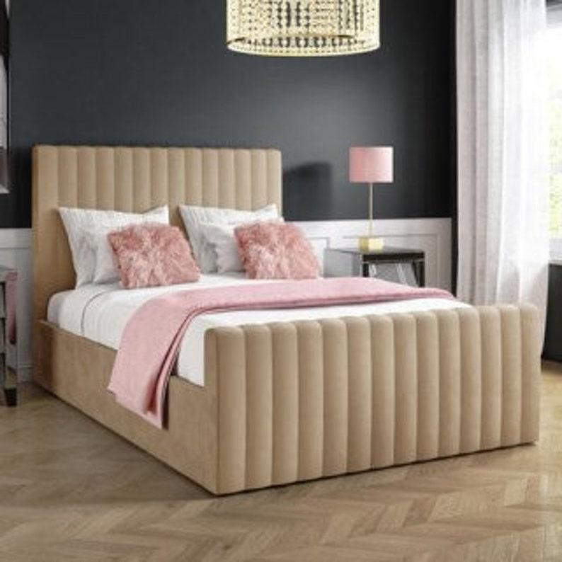 Roma Tubular Head and foot Bed frame Optional gas lift storage