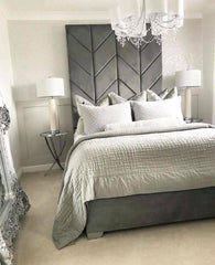 Ceasar Arrow Panel Tall Headboard – Double, King & Super King