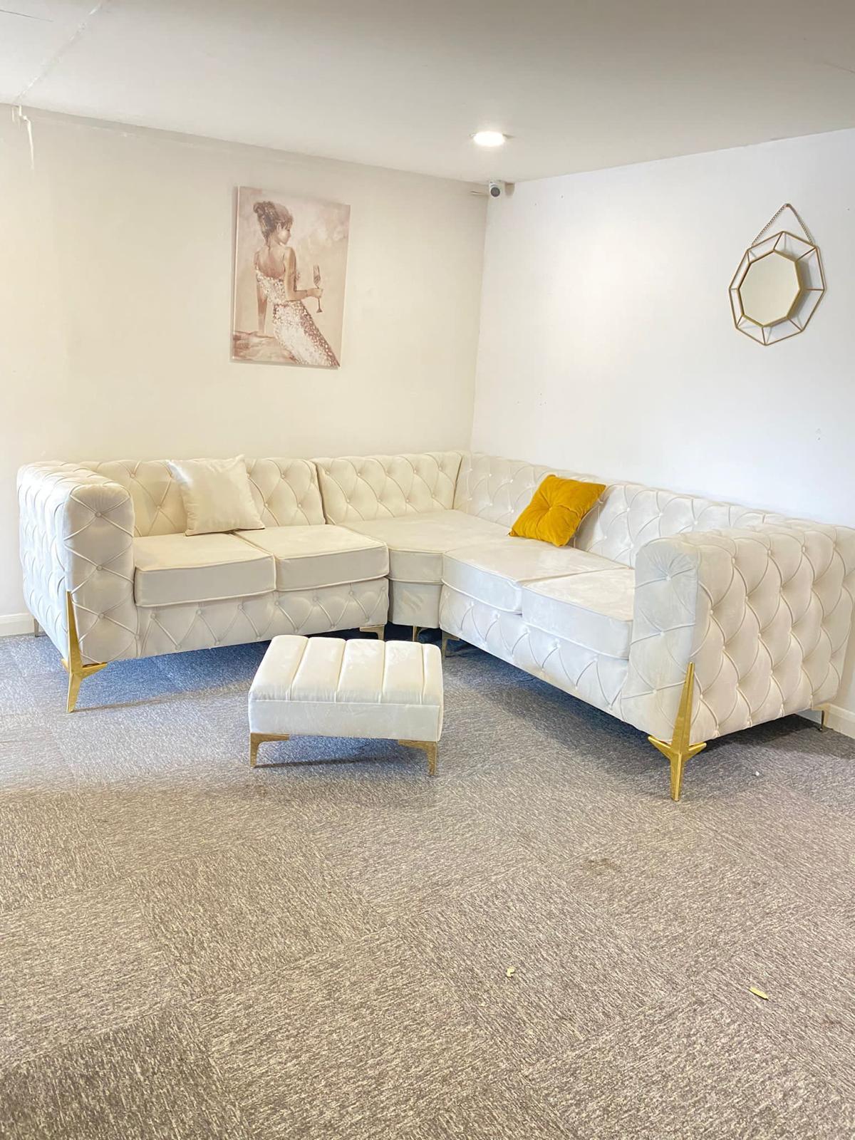 Italian Chesterfield Velvet Sofa