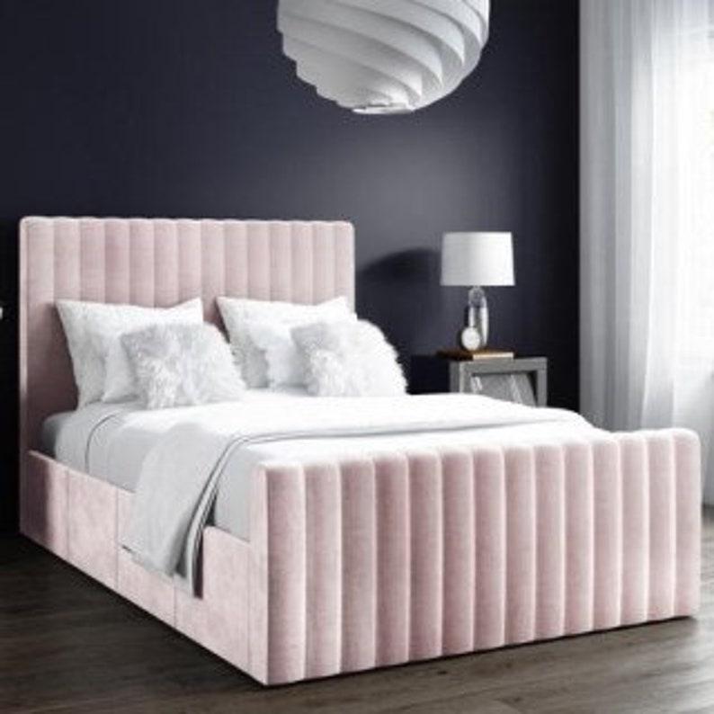 Roma Tubular Head and foot Bed frame Optional gas lift storage