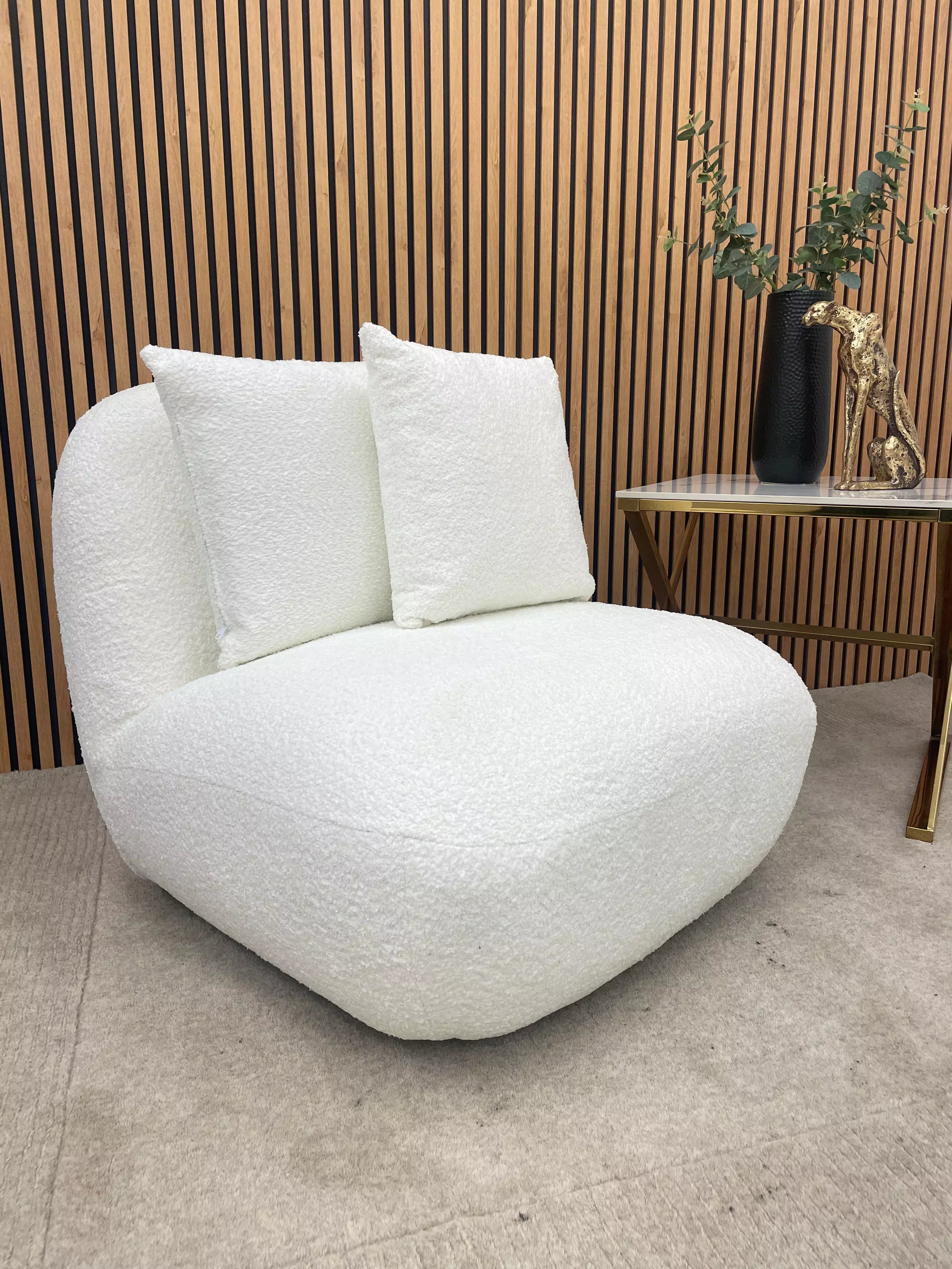 Miami Boucle Swivel Accent  Chair