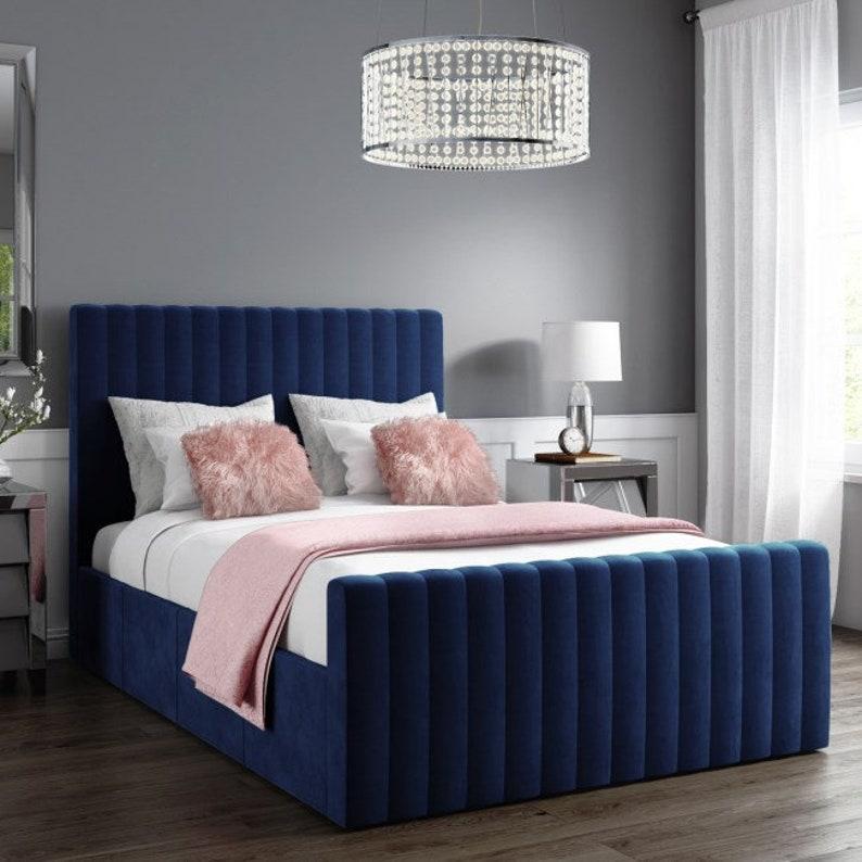 Roma Tubular Head and foot Bed frame Optional gas lift storage