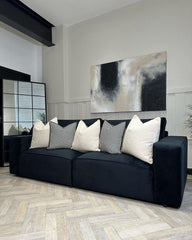 Modular Sofa Sloane Chunky Upholstered Soft Velvet Full Back Cushions