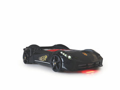 Children's Ferrari Car Bed | Sports Car Toddler Bed Frame Black White Red Grey