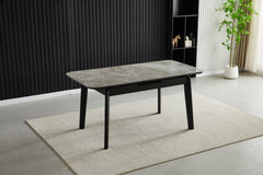 Arizona Extending Ceramic Dining Table 130–160cm – Grey