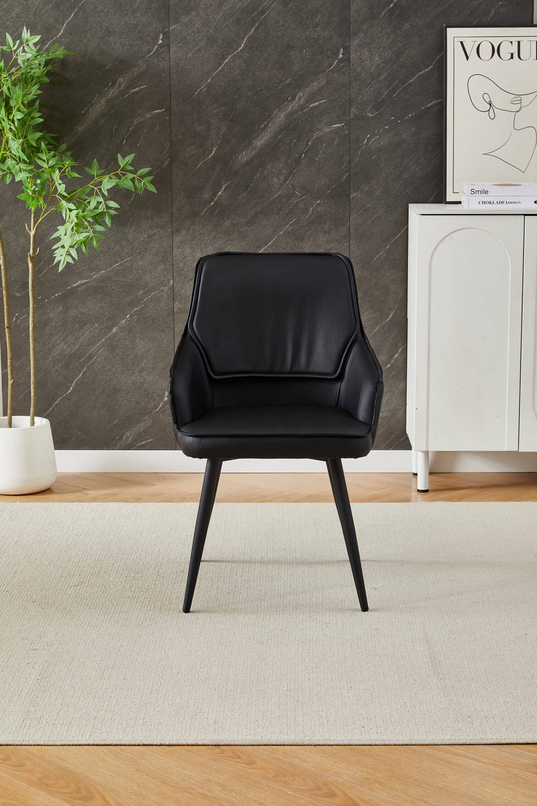 Palermo Dining Chairs – Set of 2 – Black
