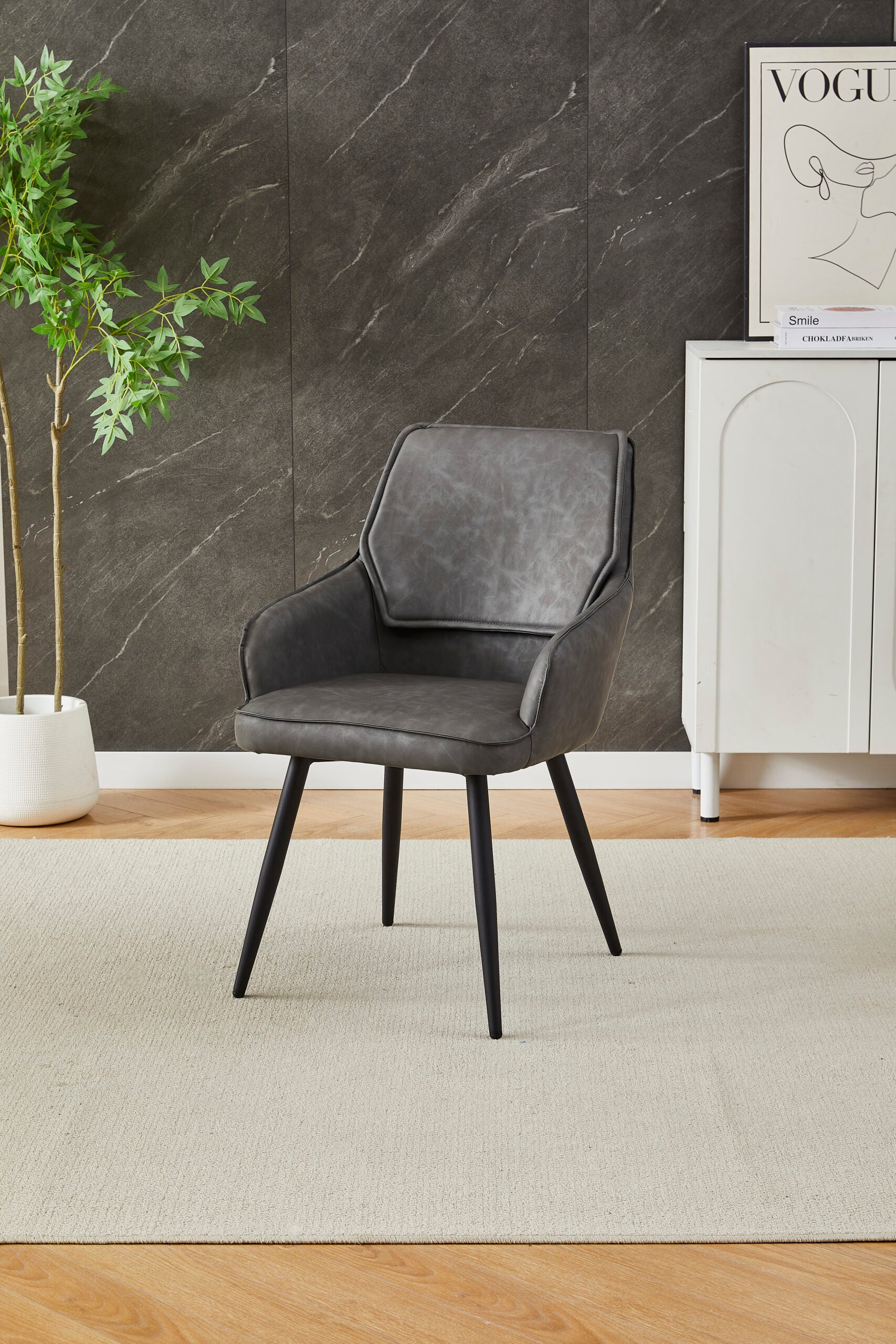 Palermo Dining Chairs – Set of 2 – Grey