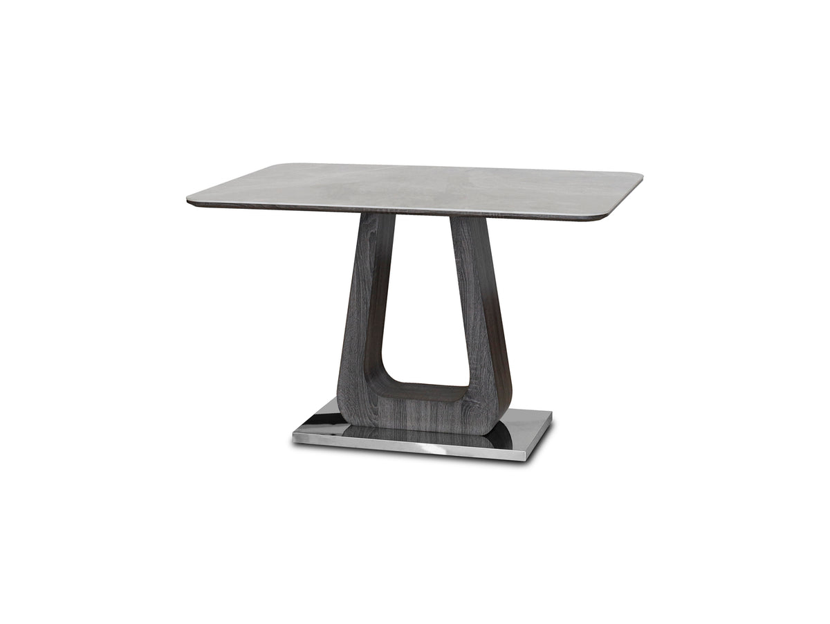 Zermatt Grey Ceramic Dining Table 120cm – Table Only