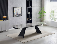 Chicago Extending Ceramic Dining Table – 180–260cm Grey